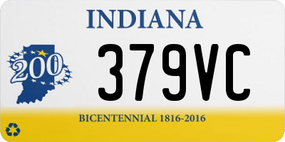 IN license plate 379VC