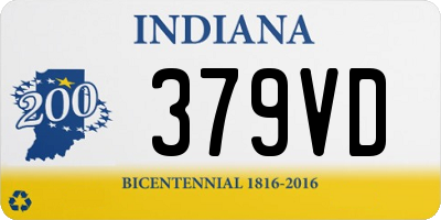 IN license plate 379VD