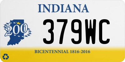 IN license plate 379WC