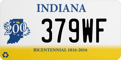 IN license plate 379WF