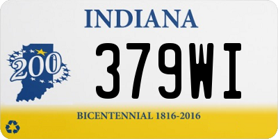 IN license plate 379WI
