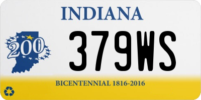 IN license plate 379WS