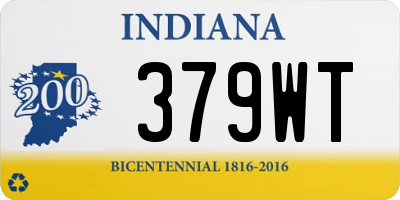 IN license plate 379WT