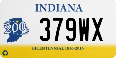 IN license plate 379WX