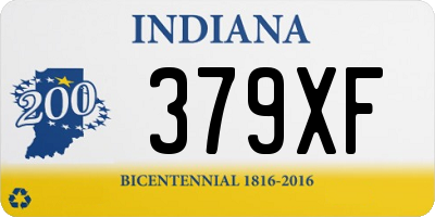 IN license plate 379XF