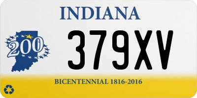 IN license plate 379XV