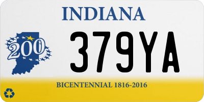IN license plate 379YA