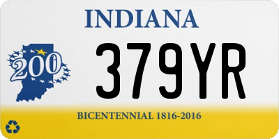 IN license plate 379YR