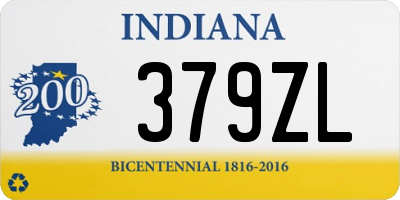 IN license plate 379ZL