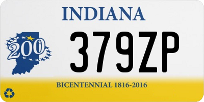 IN license plate 379ZP