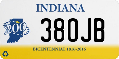 IN license plate 380JB