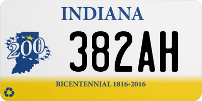 IN license plate 382AH