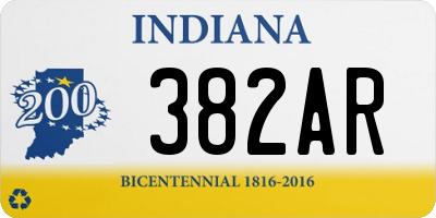 IN license plate 382AR