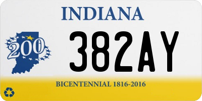 IN license plate 382AY