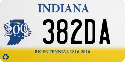 IN license plate 382DA