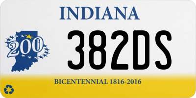 IN license plate 382DS