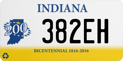 IN license plate 382EH