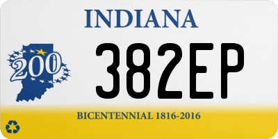 IN license plate 382EP