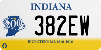 IN license plate 382EW