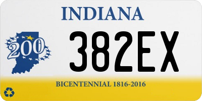 IN license plate 382EX