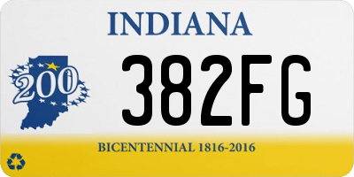 IN license plate 382FG