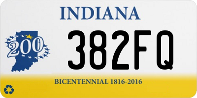 IN license plate 382FQ