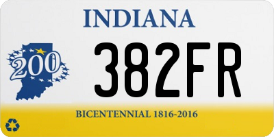 IN license plate 382FR