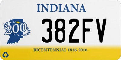 IN license plate 382FV