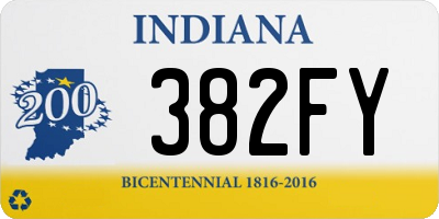 IN license plate 382FY