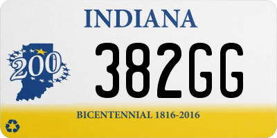 IN license plate 382GG