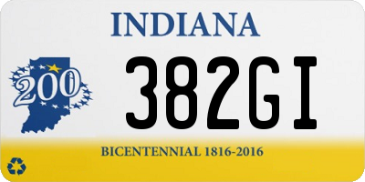 IN license plate 382GI