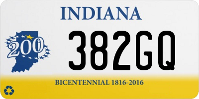 IN license plate 382GQ