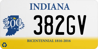 IN license plate 382GV