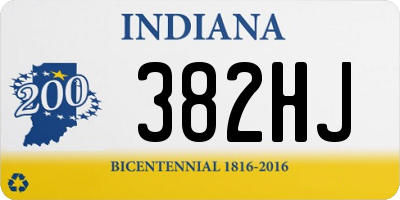 IN license plate 382HJ