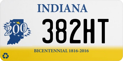 IN license plate 382HT