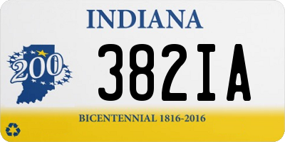 IN license plate 382IA