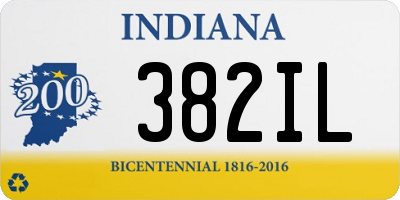 IN license plate 382IL