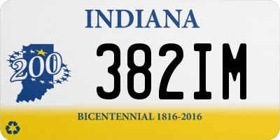 IN license plate 382IM