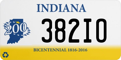 IN license plate 382IO