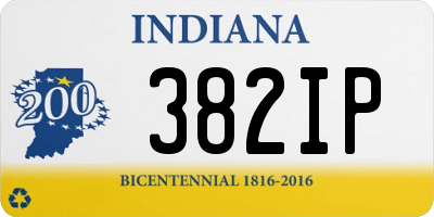 IN license plate 382IP