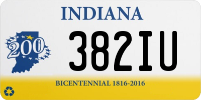 IN license plate 382IU