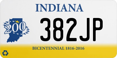 IN license plate 382JP