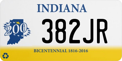 IN license plate 382JR