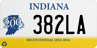 IN license plate 382LA