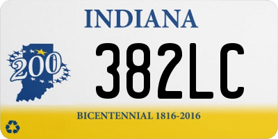 IN license plate 382LC