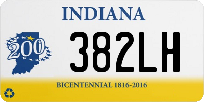 IN license plate 382LH