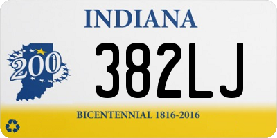 IN license plate 382LJ