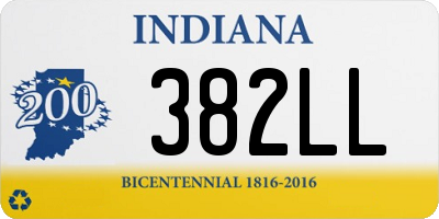 IN license plate 382LL