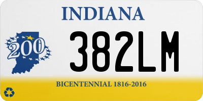 IN license plate 382LM