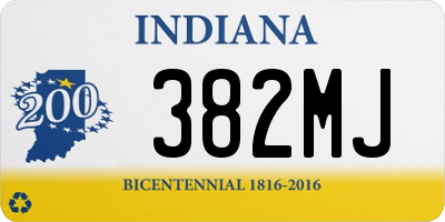 IN license plate 382MJ